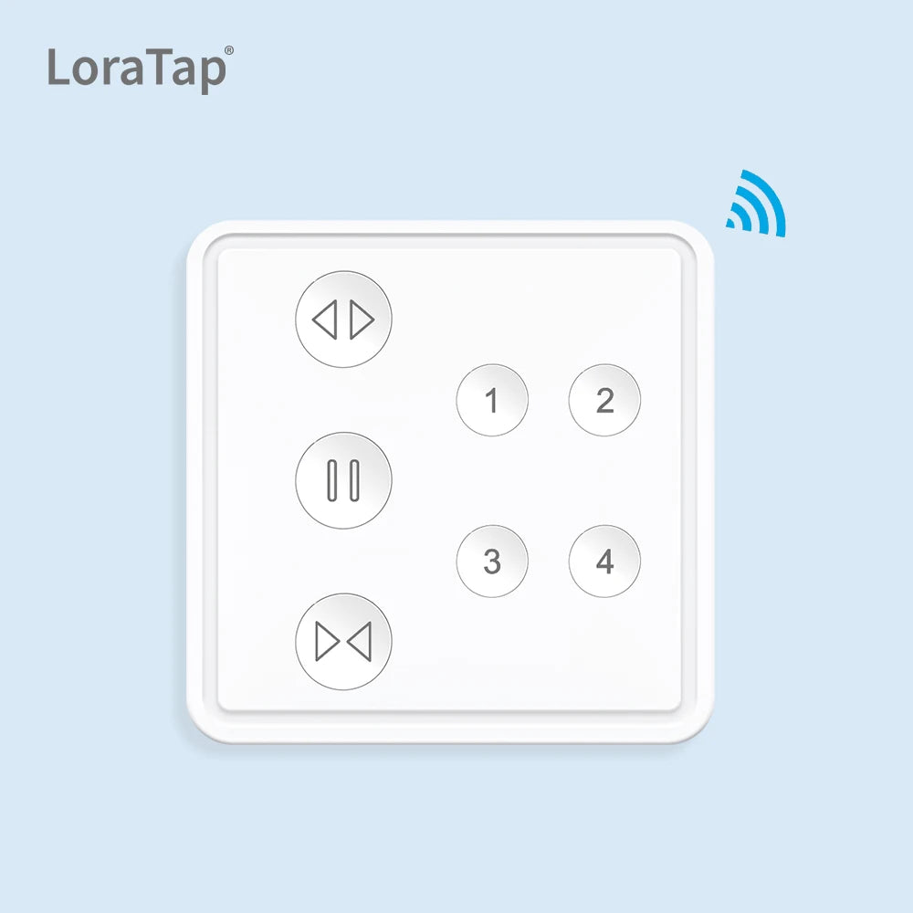 LoraTap 240V 600W Plastic WiFi Rolling Blinds Curtain Switch