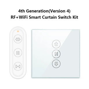 LoraTap 3A Plastic 4th Generation Remote Control Blinds Curtain Switch