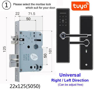 RayKube Stainless Steel Fingerprint Digital Smart Door Lock