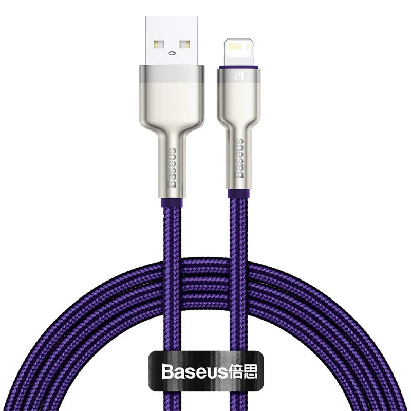 Braided Nylon Portable Fast Mobile Charging Cable For iPhone