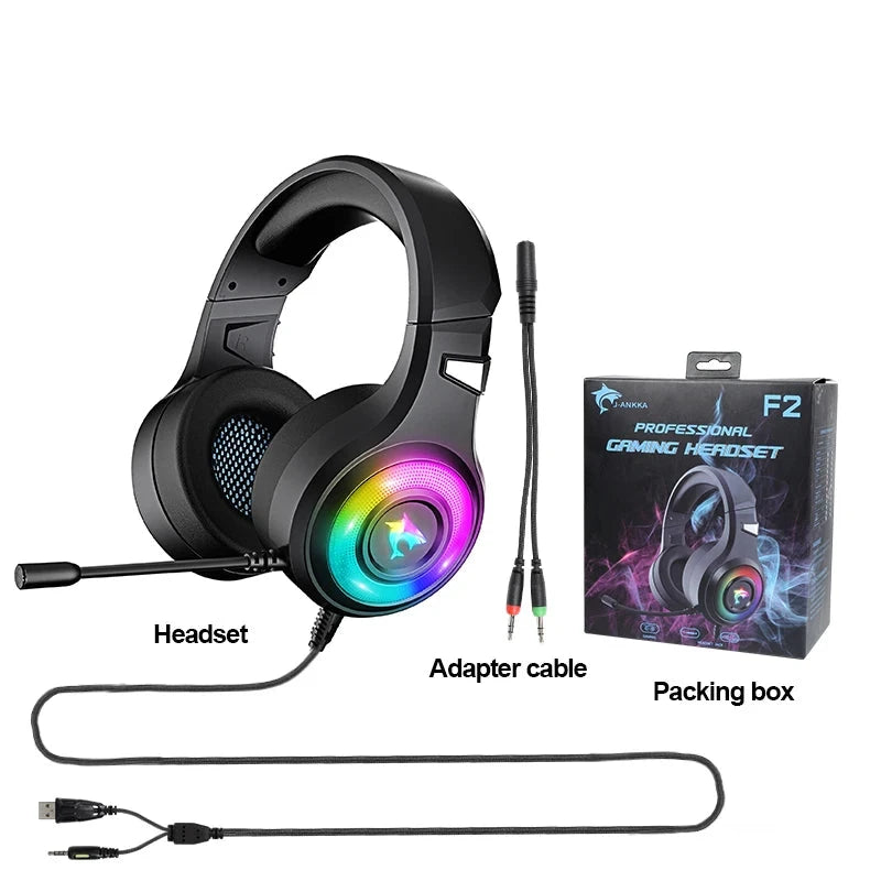 Plastic USB-Compatible Comfortable Premium Design Gaming Headset