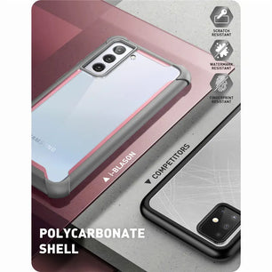 Polycarbonate Full-Body Rugged Bumper Case For Samsung Galaxy S21