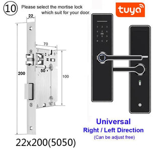 RayKube Stainless Steel Fingerprint Digital Smart Door Lock