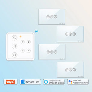 LoraTap Plastic 110-240V Remote Control Curtain Roller Switch