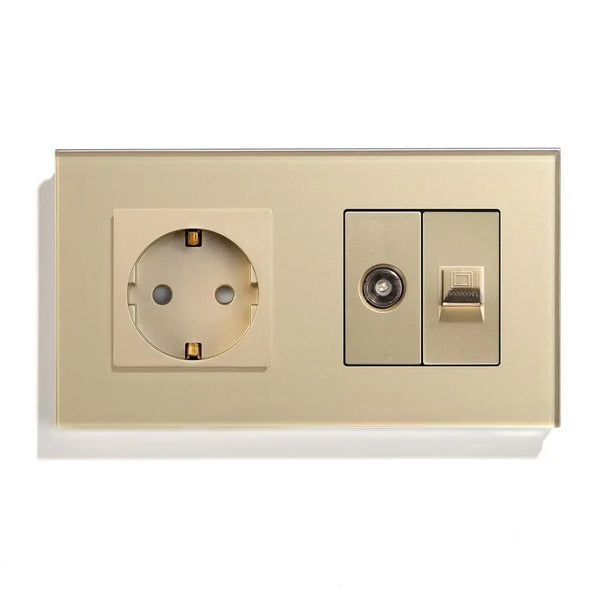 Bseed 10A Glass Panel Wireless WIFI Control Smart Power Socket