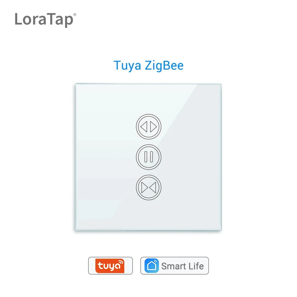 LoraTap 600W Plastic Smart ZigBee Roller Shutter Curtain Switch