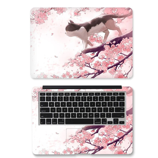 PVC Protective Leaf Pattern Laptop Sticker Skin Cover