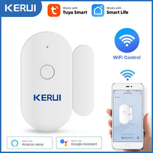 Kerui Plastic Smart Home Google Wifi Door Open Security Sensor