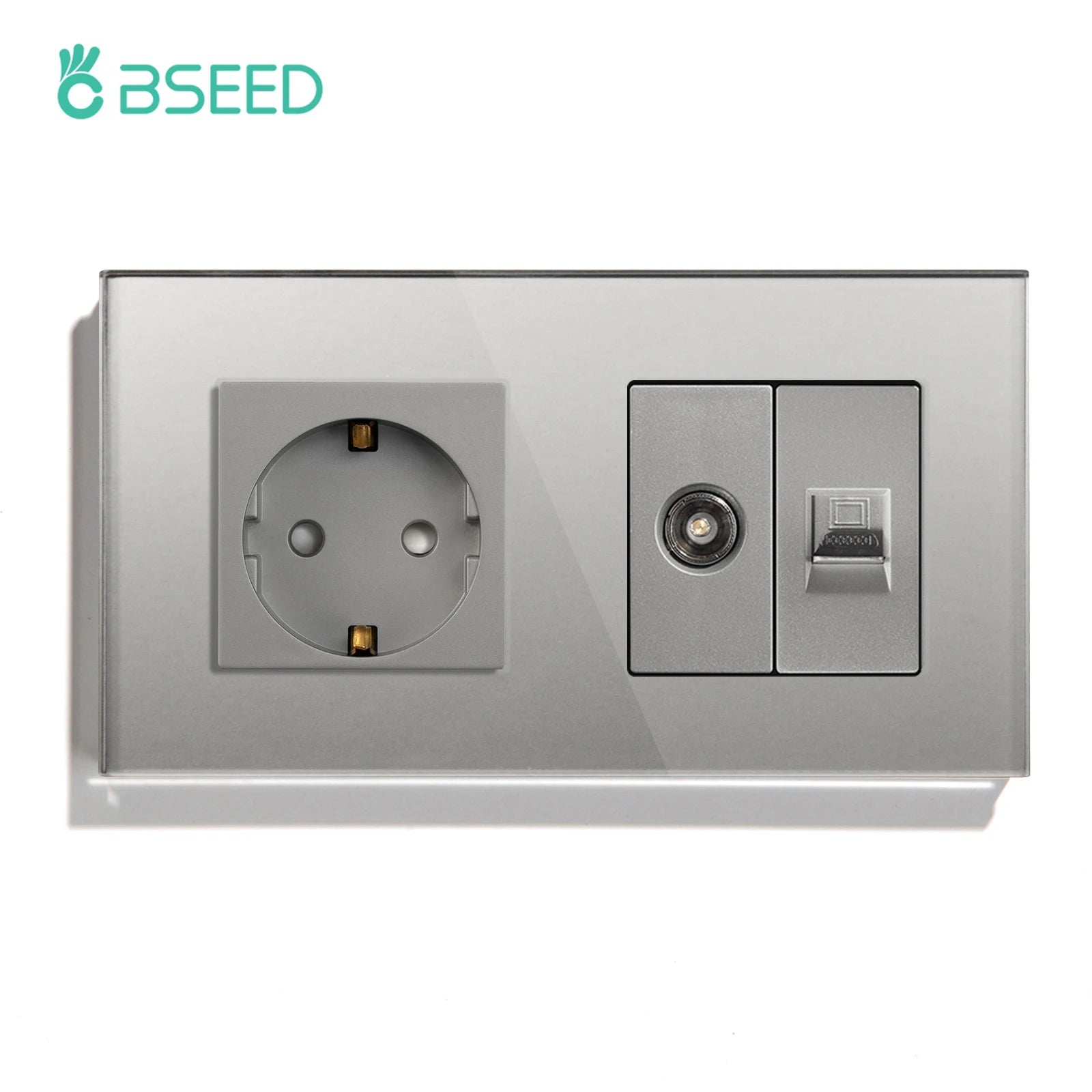 Bseed 10A Glass Panel Wireless WIFI Control Smart Power Socket