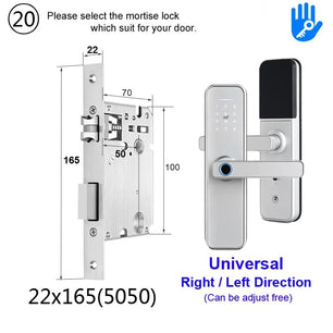 RayKube Aluminium Alloy Fingerprint Digital Smart Door Lock