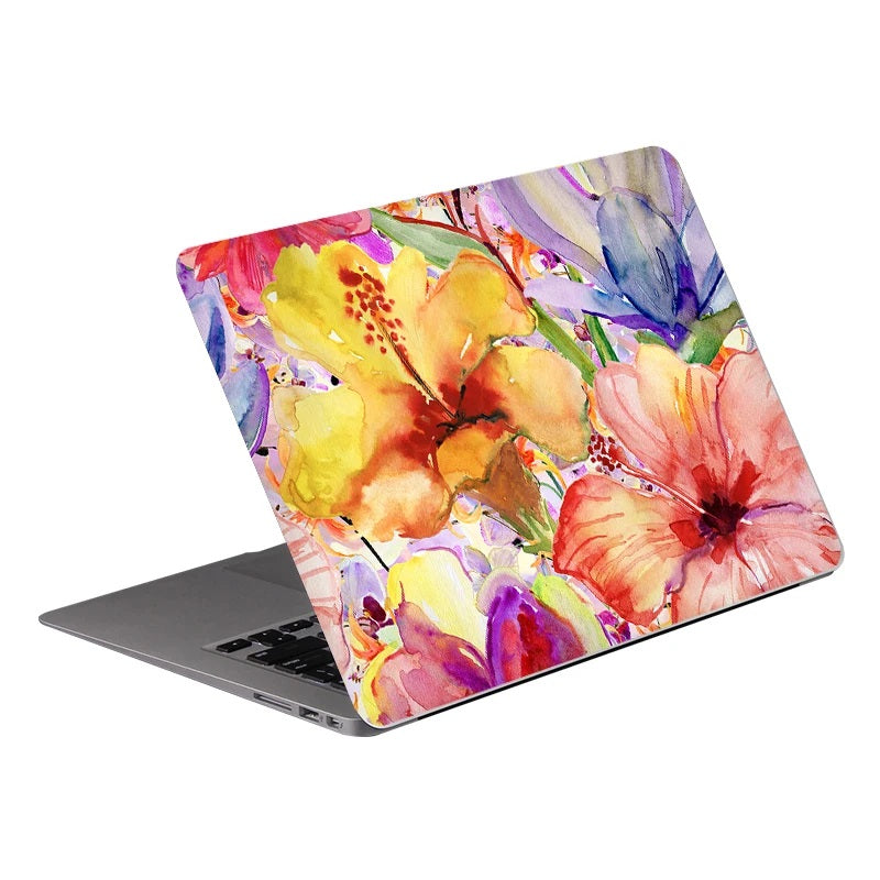 PVC Protective Flower Pattern Laptop Skin Cover