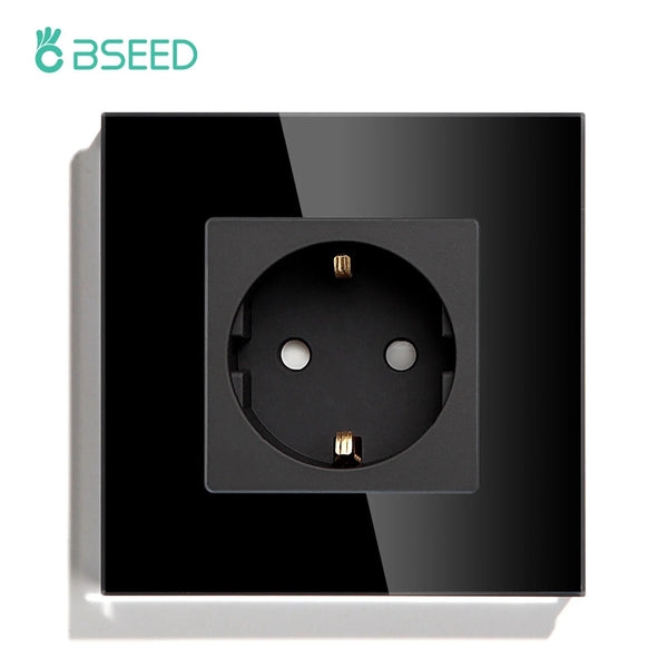 Bseed 16A Glass Panel Wireless WIFI Control Smart Power Socket