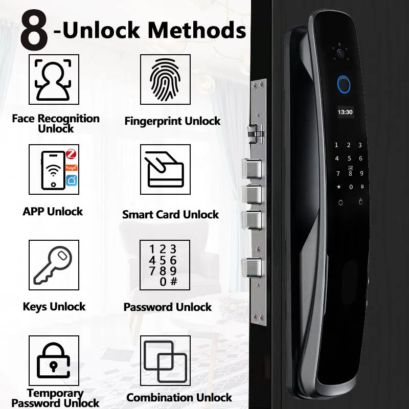 RayKube Aluminium Alloy Fingerprint Digital Smart Door Lock