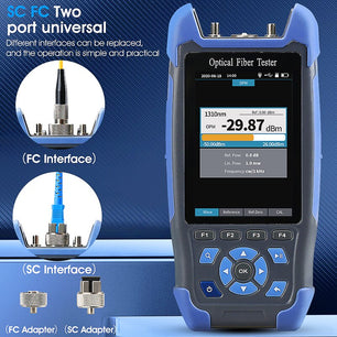 9-IN-1 Hybrid Optic Reflectometer Single Mode Fiber Cable Tester