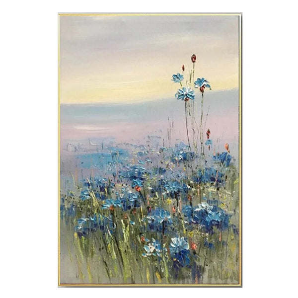 100% Canvas Modern Floral Handmade Elegant Artwork Oil Painting