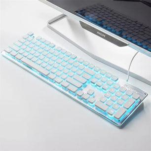 104 Keys 2.4G USB Support Wired Mechanical RGB Gaming Keyboard