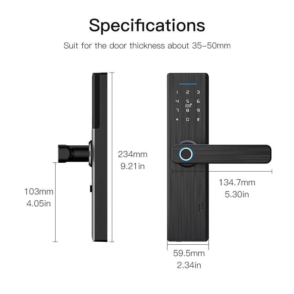 Moes Stainless Steel Fingerprint Digital Smart Door Lock