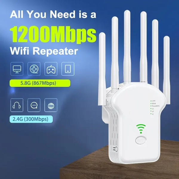 300Mbps 1200Mbps Wireless Signal Amplifier Long Range WIFI Repeator