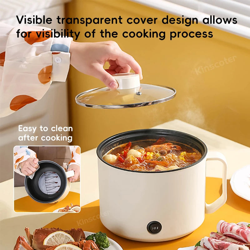 1.8L Stainless Steel Multifunction Mini Portable Electric Cooker