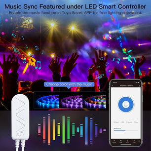 Moes 220V 36W RGB WiFi Smart Voice Control LED Light Strip