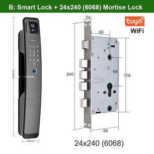 RayKube Aluminium Alloy Fingerprint Digital Smart Door Lock