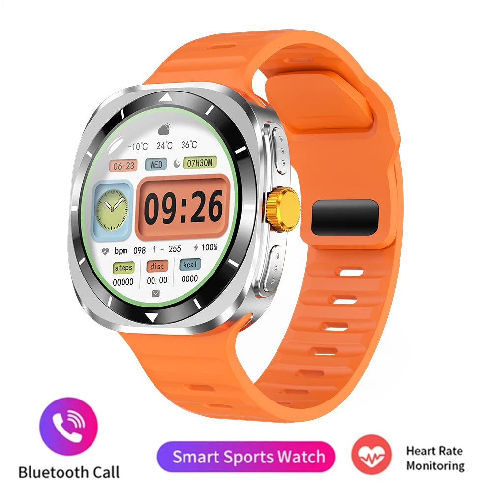 Silica Gel Smart Bluetooth Voice Support Square Shaped Sports Watch