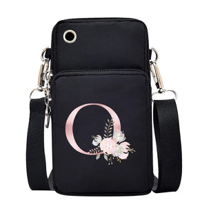 100% Canvas Waterproof Zipper Closure Crossbody Bag For Mobile