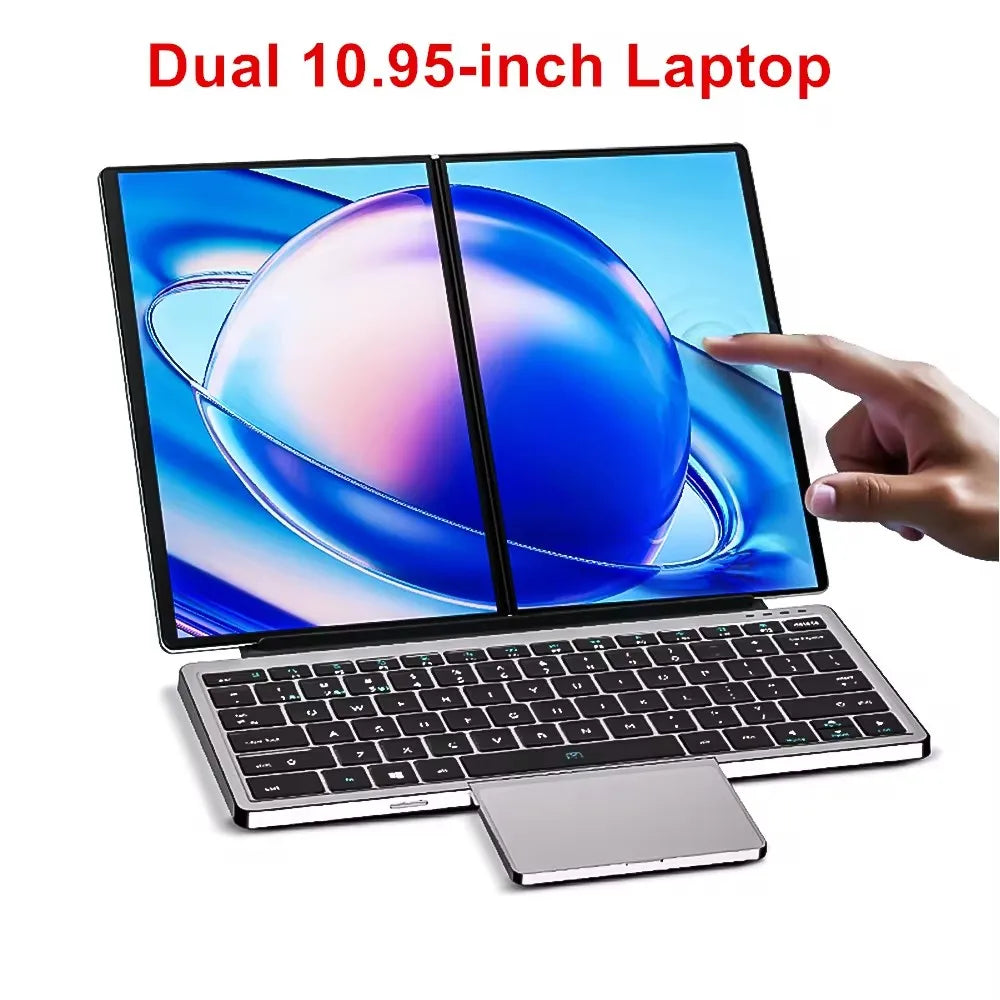 Topton 10.95inch Intel i3 1215U Touch Dual Screen Windows 11 Laptop