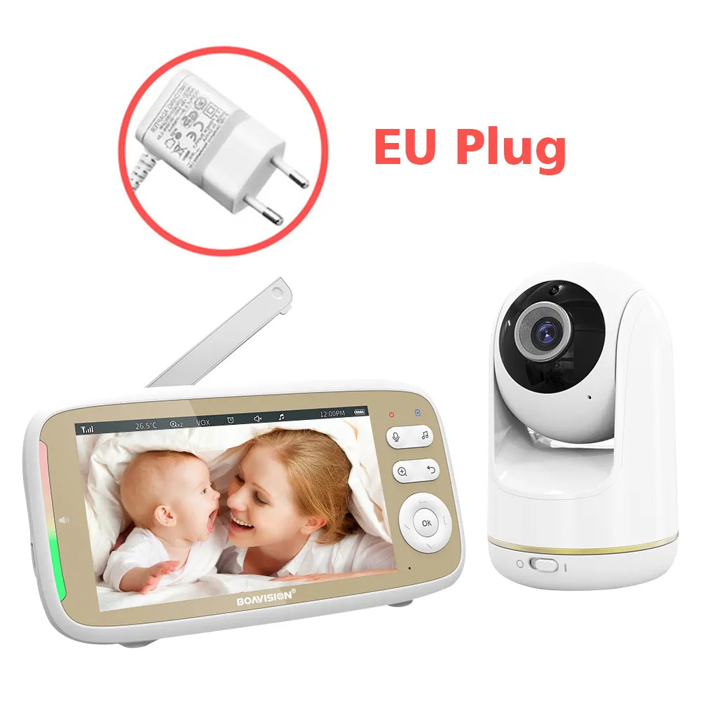 Boavision 720P Night Vision Larger Display Baby Monitor Camera