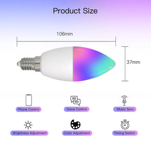 Moes Dimmable LED Light Zigbee Voice Control Smart Bulb