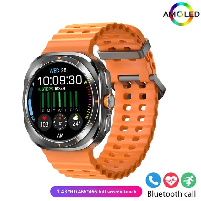 Silica Gel Smart Bluetooth Voice Support Square Shaped Sports Watch