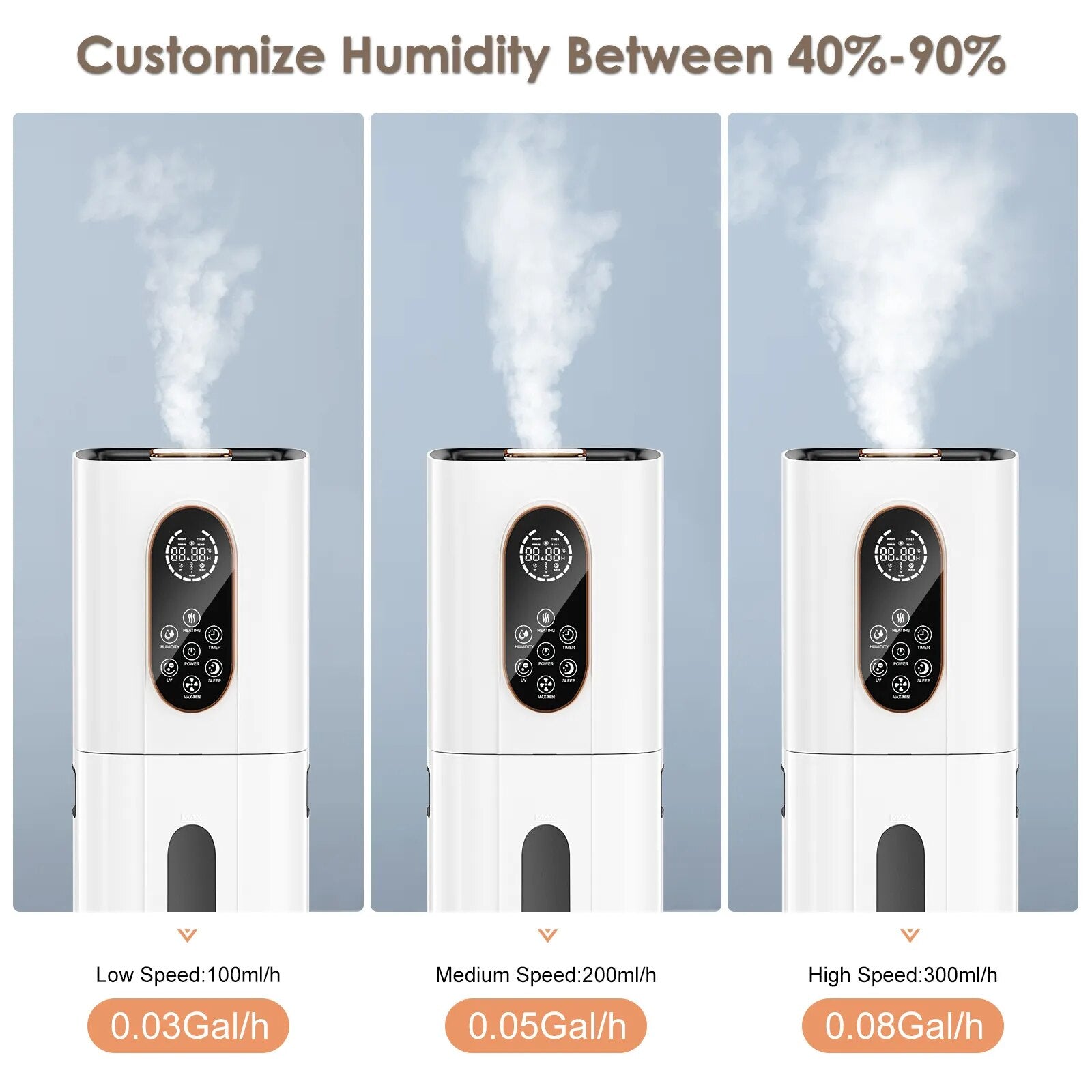 10L 220V Spray Mist Ultrasonic Mini Humidifier For House
