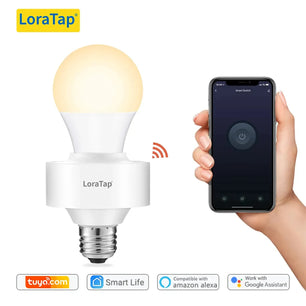 LoraTap Plastic Tuya Smart ZigBee 3.0 LED Light Bulb Socket