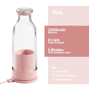 300ML Plastic Multifunctional Portable Mini Food Blender Mixer