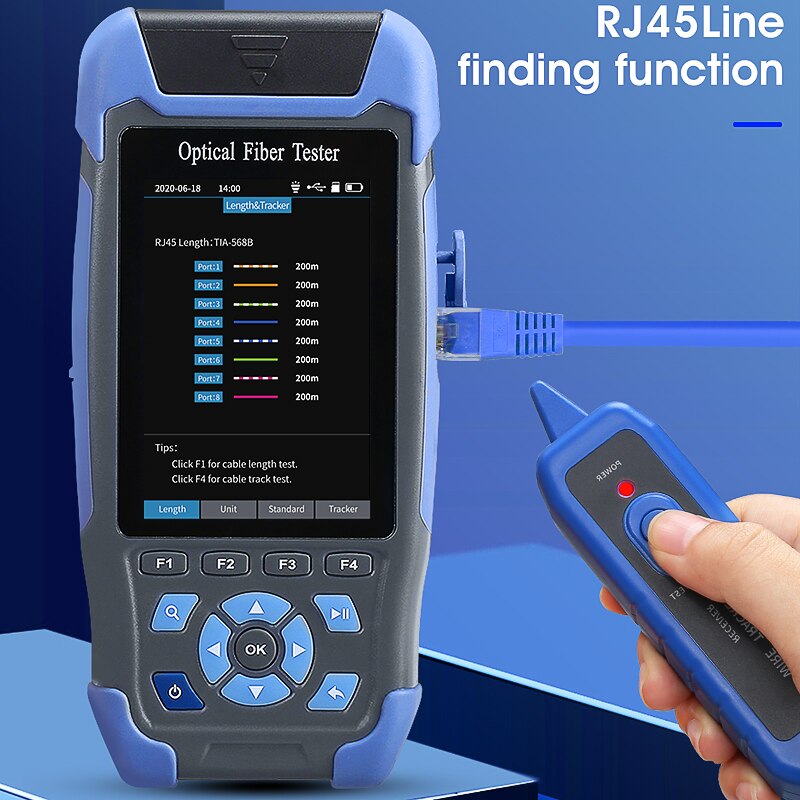 9-IN-1 Hybrid Optic Reflectometer Single Mode Fiber Cable Tester