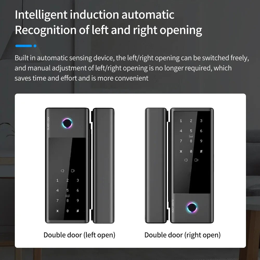 RayKube Aluminium Alloy Fingerprint Digital Smart Door Lock