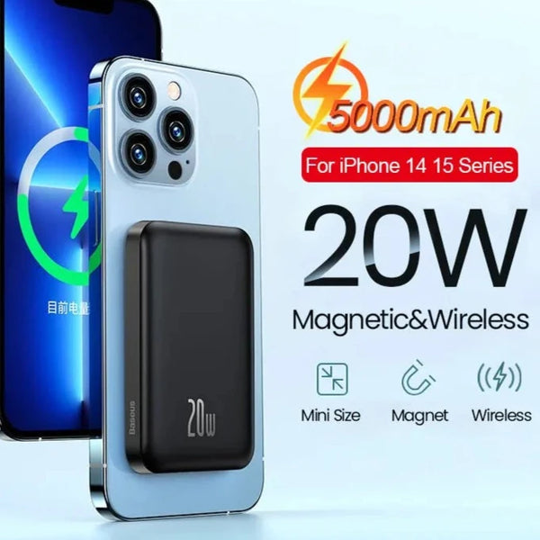 5000mAh 20W Fast Charging Magnetic Portable Power Bank For iPhone