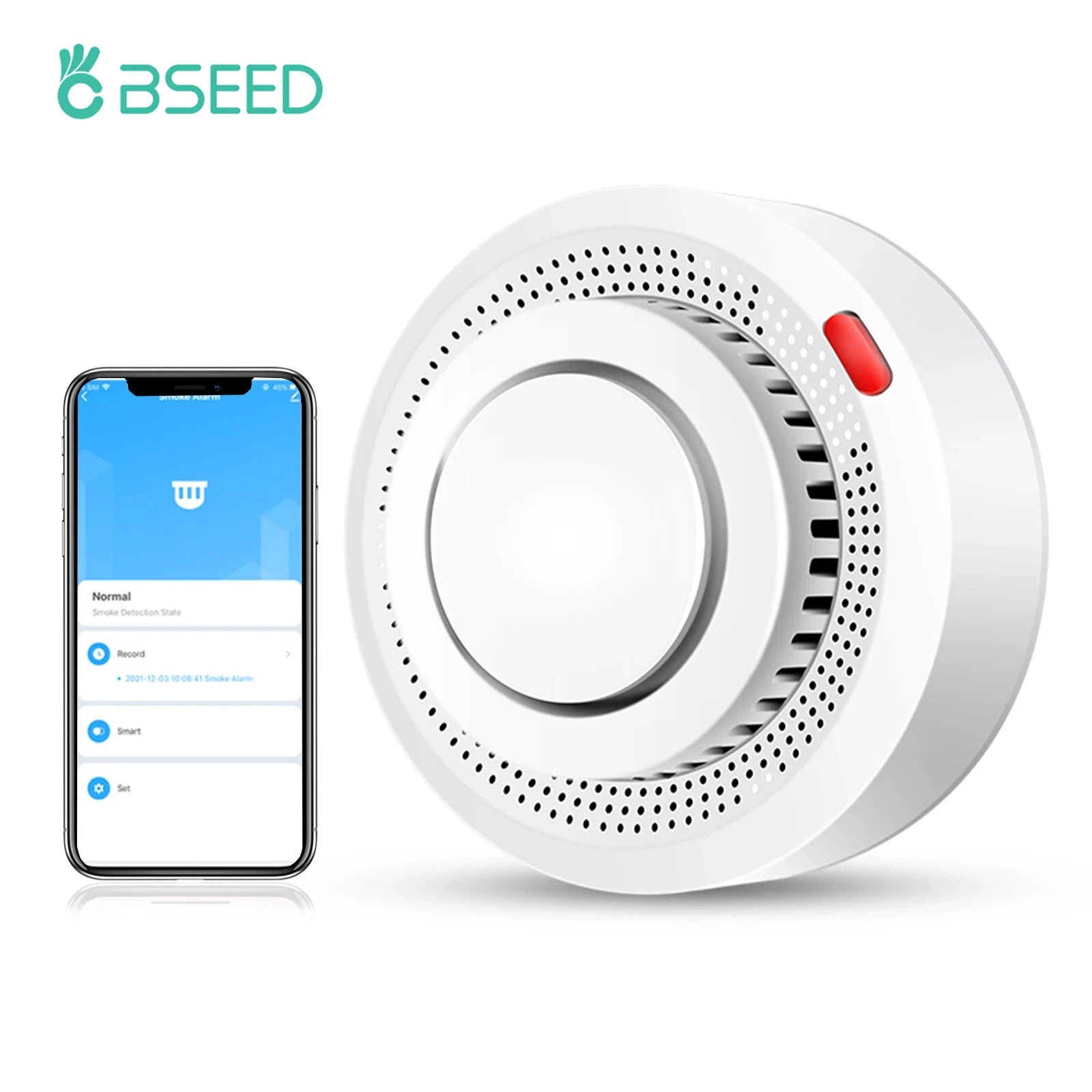 Bseed Plastic Smart Fire Smoke Alarm Detection Optical Sensor