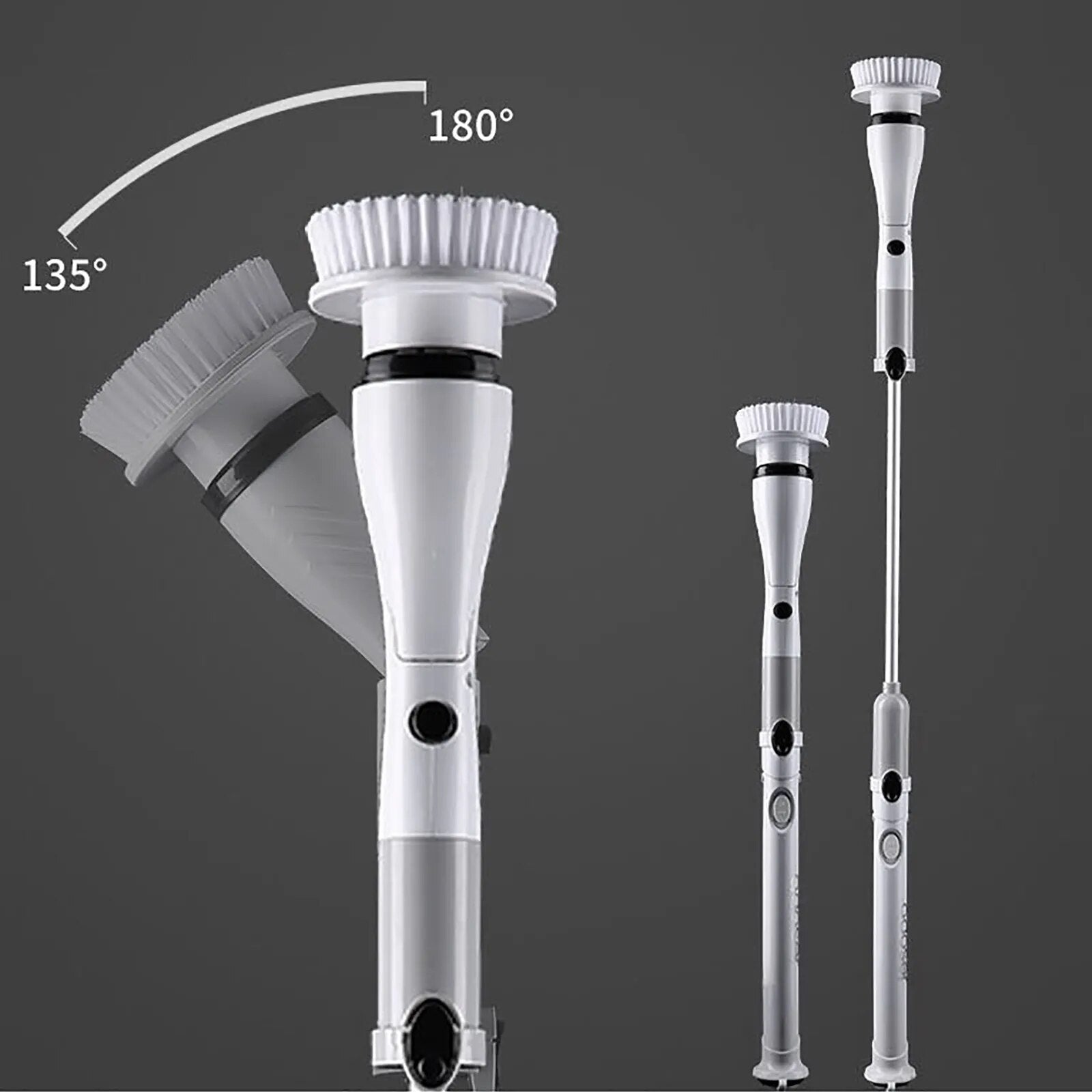 4000mAH Plastic Rotatable Electric High Temperature Cleaning Brush