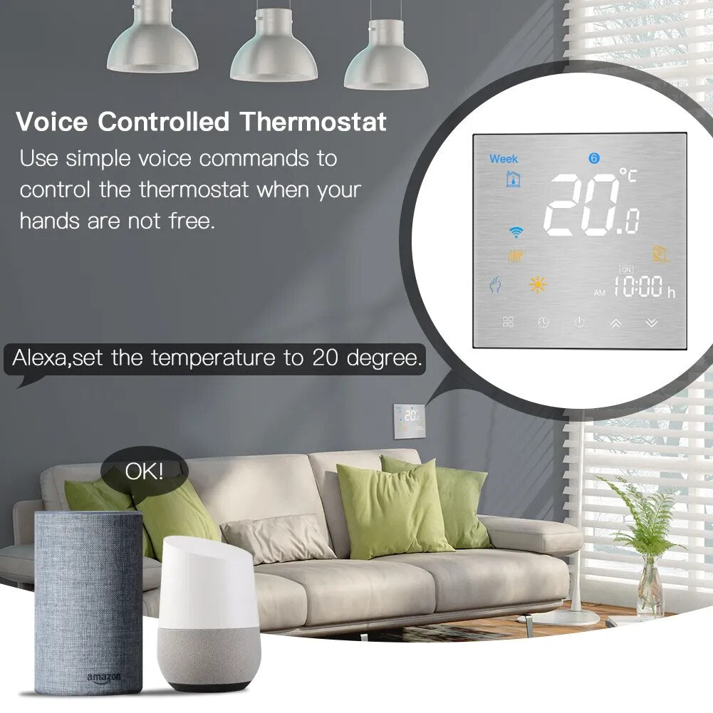 Moes WIFI Smart Electric Heating Controller Touch Panel Thermostat