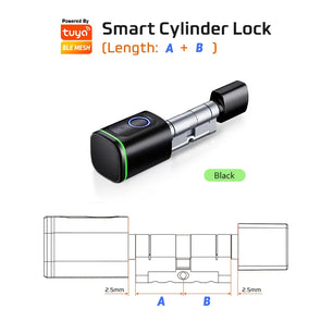 RayKube Aluminium Alloy Fingerprint Digital Smart Door Lock