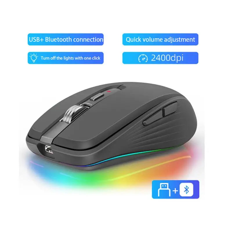 2400DPI Optical Wireless Gamer Mouse With 6 Buttons and 1 Roller