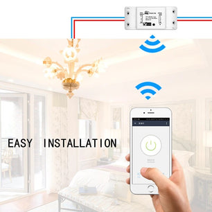 Moes 10A 1800W Plastic Automatic Wireless WIFI Switch Module