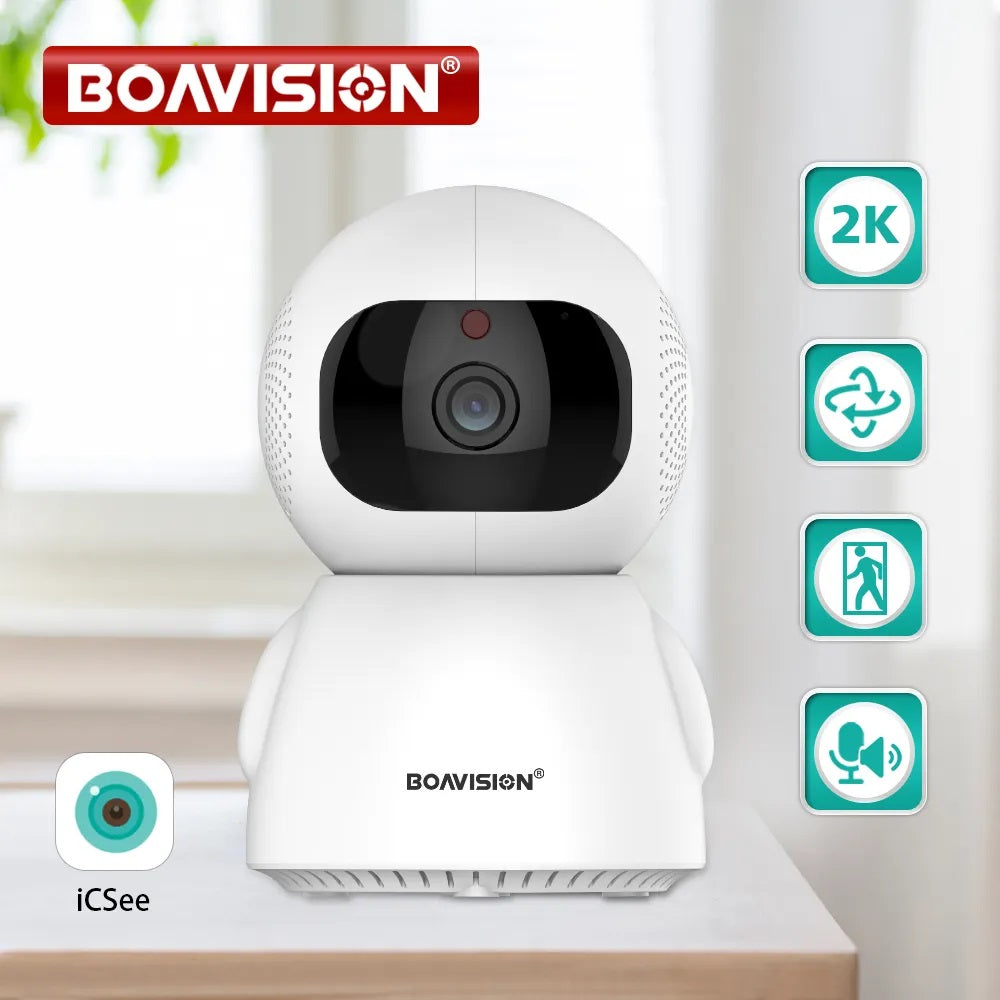 Boavision 3MP Wireless Night Vision Baby Monitor Security Camera