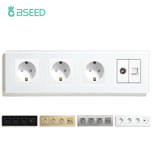 Bseed 10A Glass Panel Wireless WIFI Control Smart Power Socket