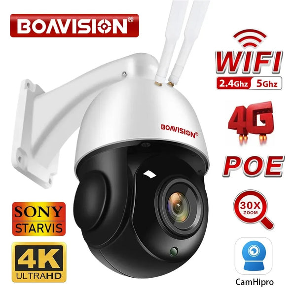 Boavision 8MP Night Vision Waterproof High Speed Dome Camera