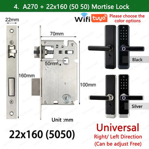 RayKube Aluminium Alloy Fingerprint Digital Smart Door Lock