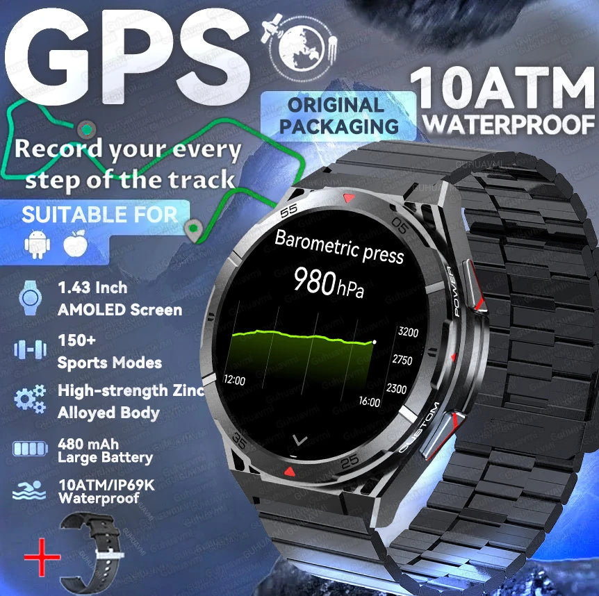 Silica Gel Health Monitor Waterproof Bluetooth Round Smart Watch