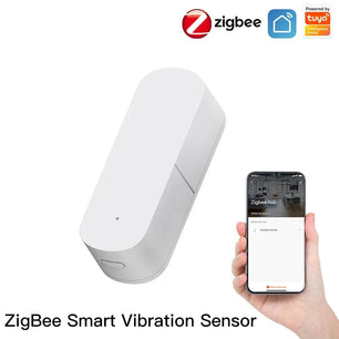 Moes Plastic Zigbee Smart Vibration Detection Security Sensor