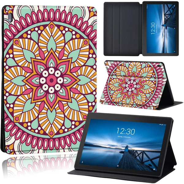 Leather Shockproof Folio Cover Compatible For Lenovo Tablet